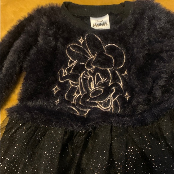 Disney Black Fuzzy Dress - Picture 4 of 5